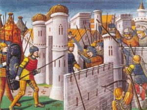 A keresztesek beveszik Konstantinápolyt 1204-ben 